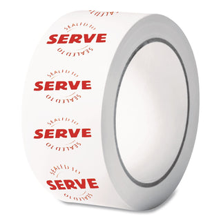 Tamper Seal Label, 0.75 x 7, Red/White, 500/Roll, 4 Rolls/Carton