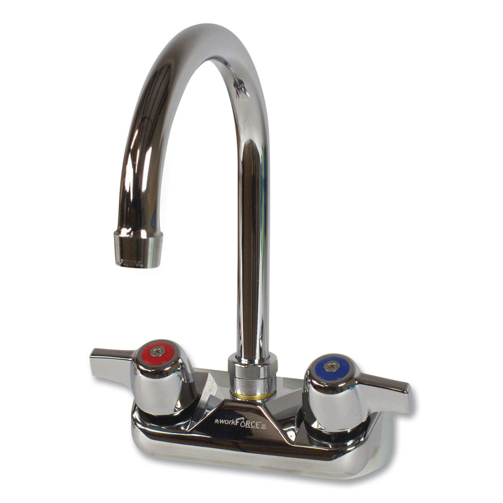 WorkForce Standard Duty Faucet, 9.5" Height/5" Reach, Chrome-Plated Brass, Ships in 4-6 Business Days