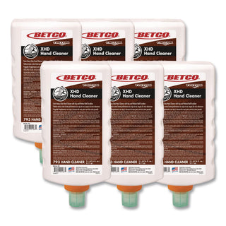 Betco Xd-793 Lotion Hand Soap, Nutty Scent, 67.62 Oz, Carton Of 6 Bottles - 67.6 fl oz (1999.8 mL) - Bottle Dispenser - Grease Remover, Oil Remover, Carbon Remover, Tar Remover - Hand - Light Beige - Crack Resistant - 6 / Carton