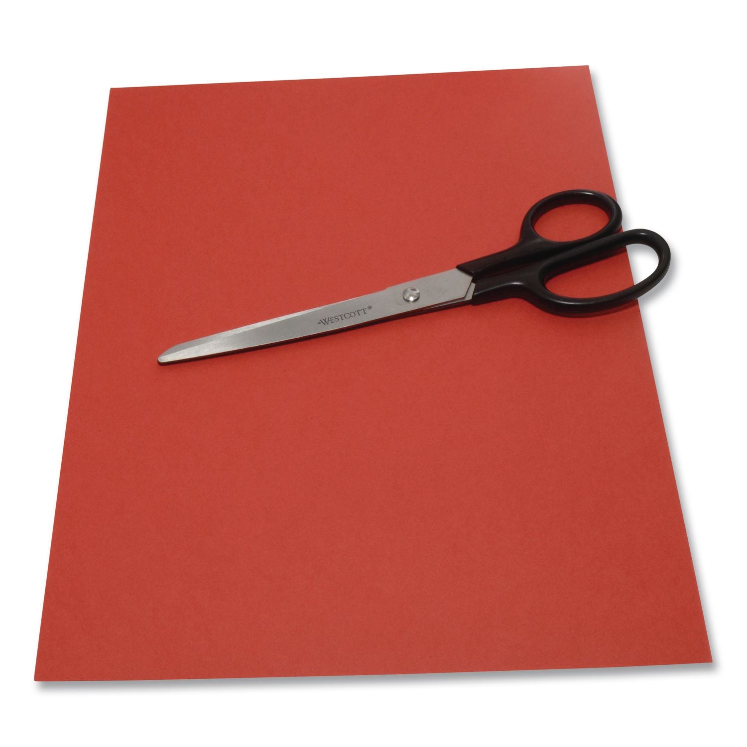 Straight Contract Scissors, 8" Long, 3" Cut Length, Black Straight Handle