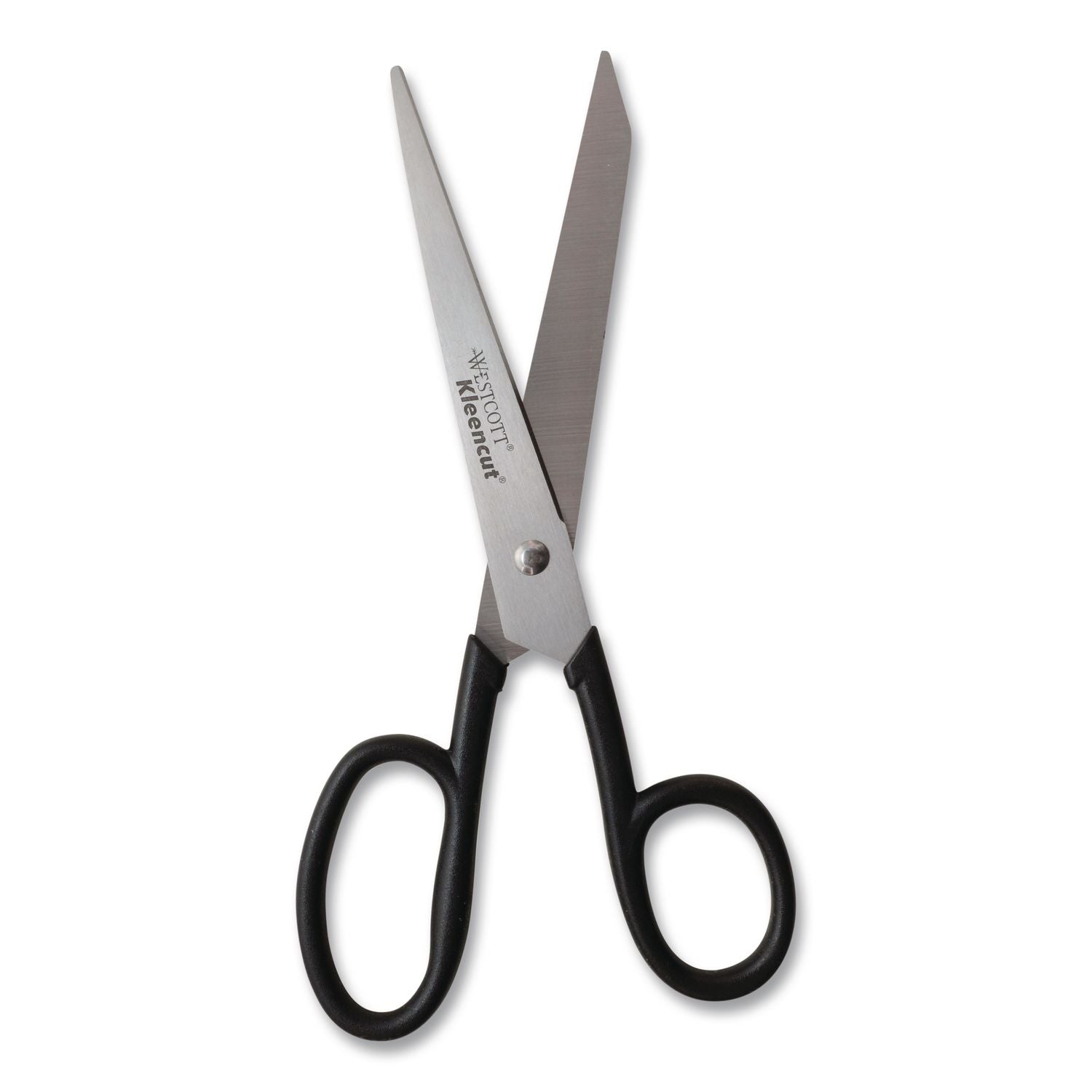 Kleencut Stainless Steel Shears, 8" Long, 3.75" Cut Length, Black Straight Handle
