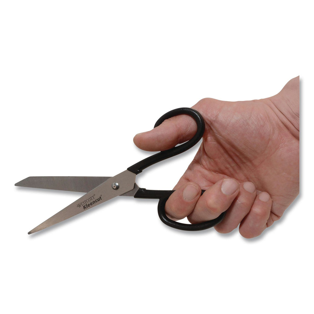 Kleencut Stainless Steel Shears, 8" Long, 3.75" Cut Length, Black Straight Handle