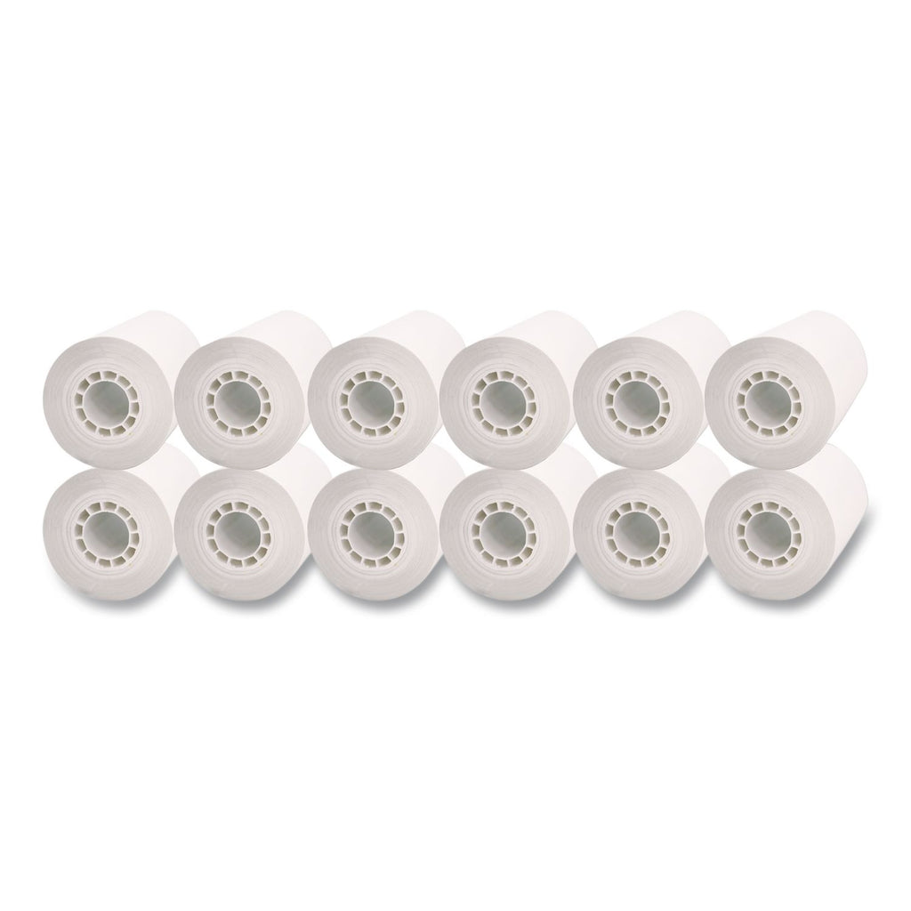 Direct Thermal Printing Thermal Paper Rolls, 2.25" x 80 ft, White, 12/Pack