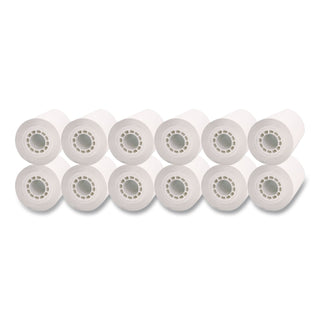Direct Thermal Printing Thermal Paper Rolls, 2.25" x 80 ft, White, 12/Pack
