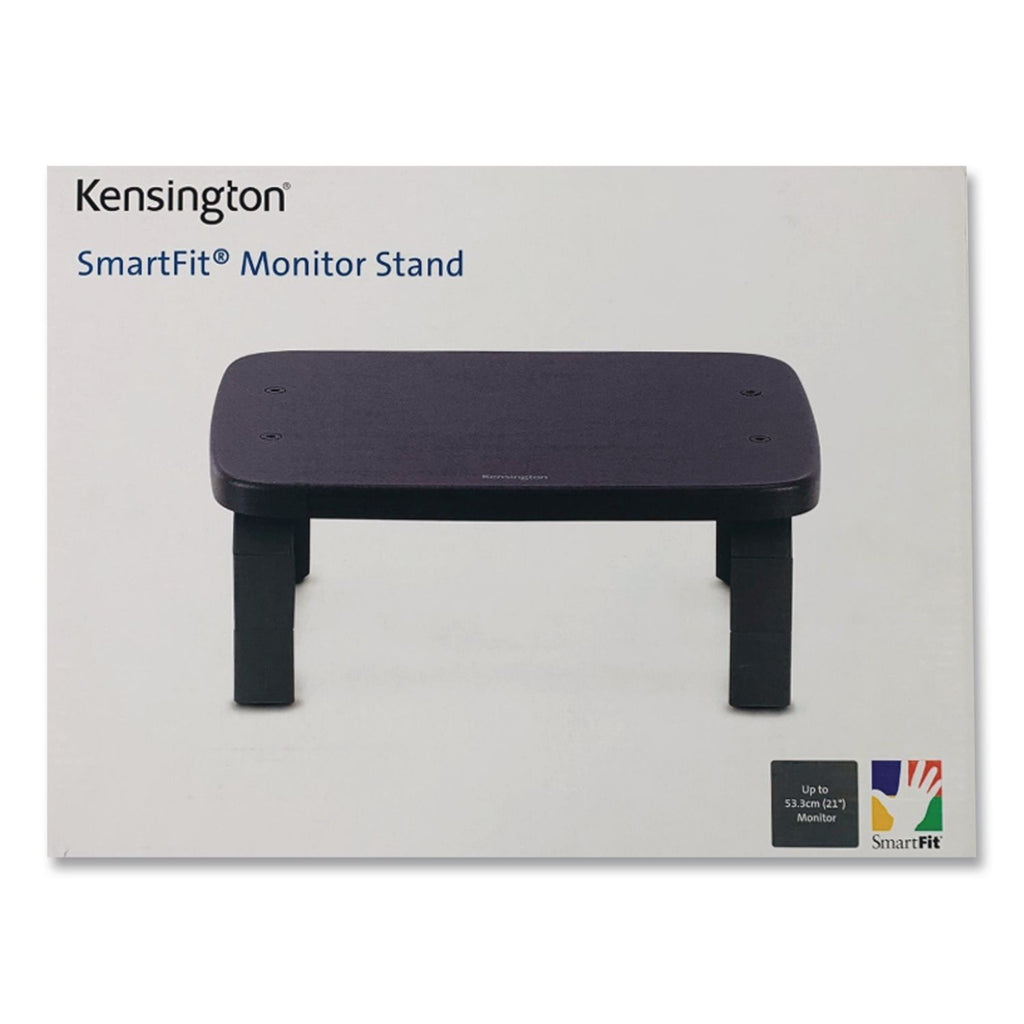 SmartFit Monitor Stands, 12.25" x 2.25" x 1.75" to 4.75", Black, Supports 40 lbs