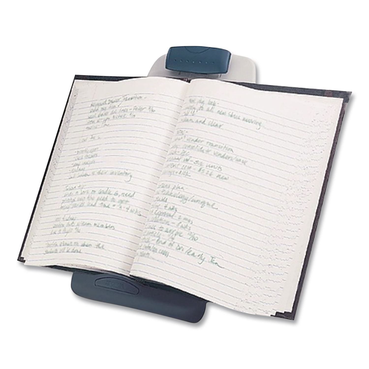 InSight Adjustable Book Copyholder, 50 Sheet Capacity, Metal, Midnight Blue/Gray