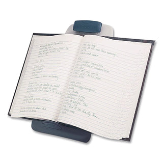 InSight Adjustable Book Copyholder, 50 Sheet Capacity, Metal, Midnight Blue/Gray