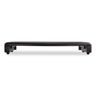 CRT/LCD Stand with Keyboard Storage, 23" x 13.25" x 3", Black, Supports 80 lbs