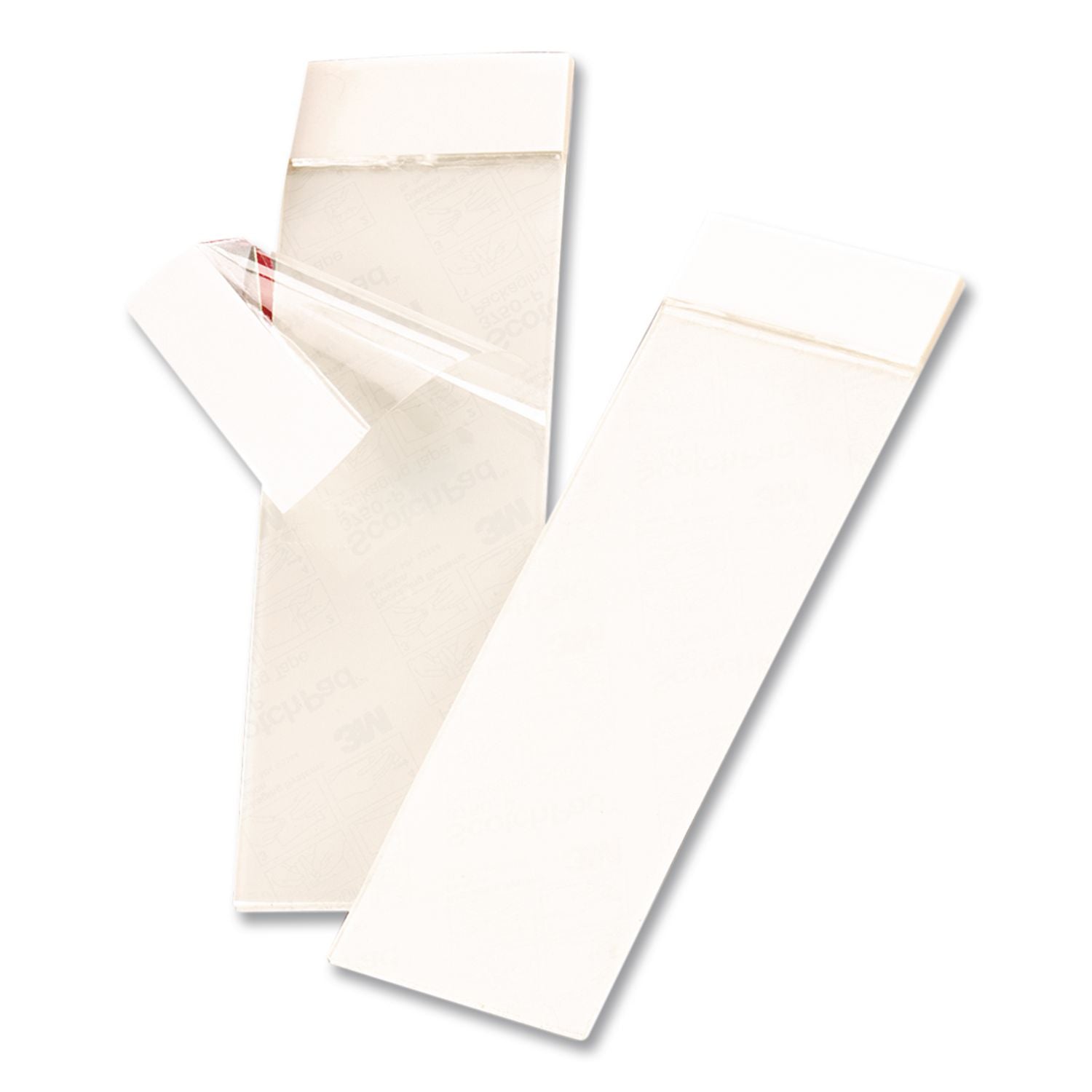 Envelope/Package Sealing Tape Strips, 2" x 6", Clear, 50/Pack