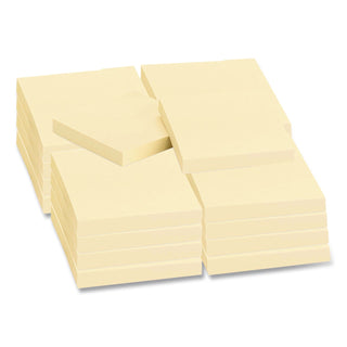 Self-Stick Notes, 3" x 3", Yellow, 100 Sheets/Pad, 18 Pads/Pack
