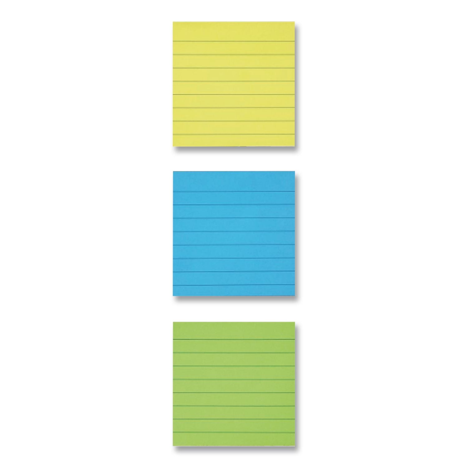Original Pads in Floral Fantasy Collection Colors, Note Ruled, 4" x 4", 200 Sheets/Pad, 3 Pads/Pack
