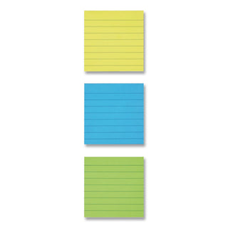 Original Pads in Floral Fantasy Collection Colors, Note Ruled, 4" x 4", 200 Sheets/Pad, 3 Pads/Pack