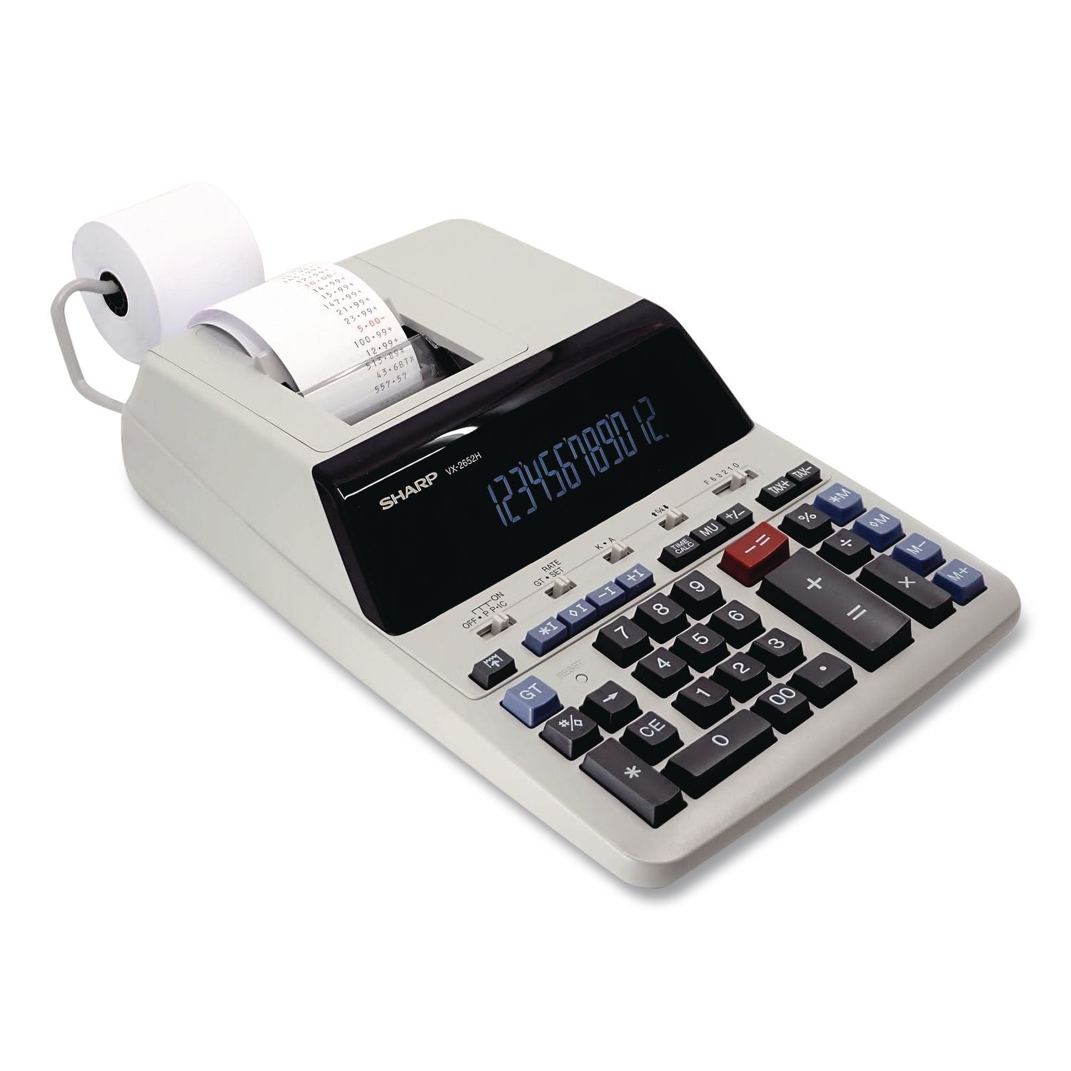 VX2652H Two-Color Printing Calculator, Black/Red Print, 4.8 Lines/Sec