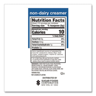 Non-Dairy Coffee Creamer, Original, 12 oz Canister