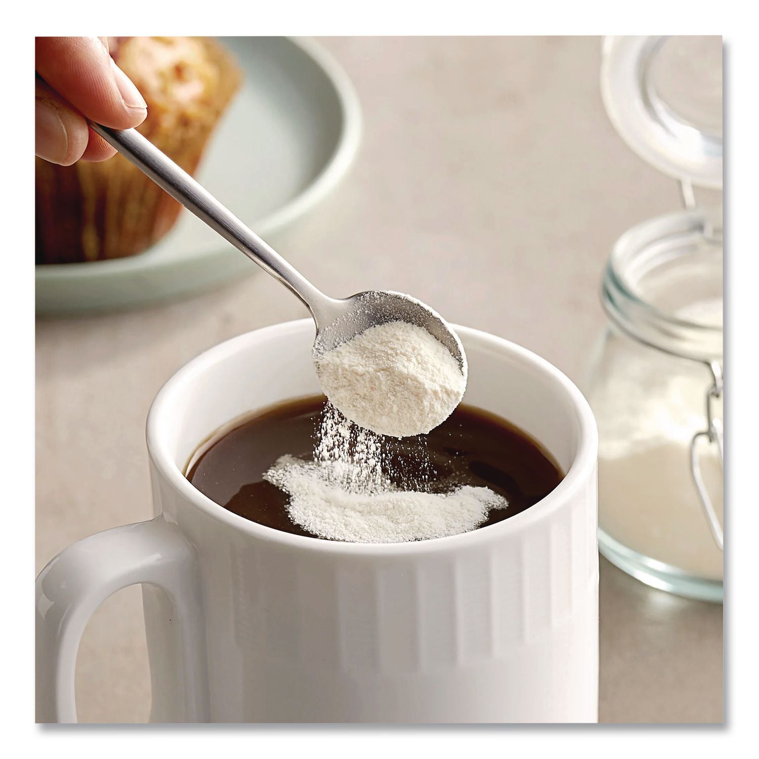 Reclosable Powdered Non-Dairy Creamer, 12 oz Canister, 3/Pack