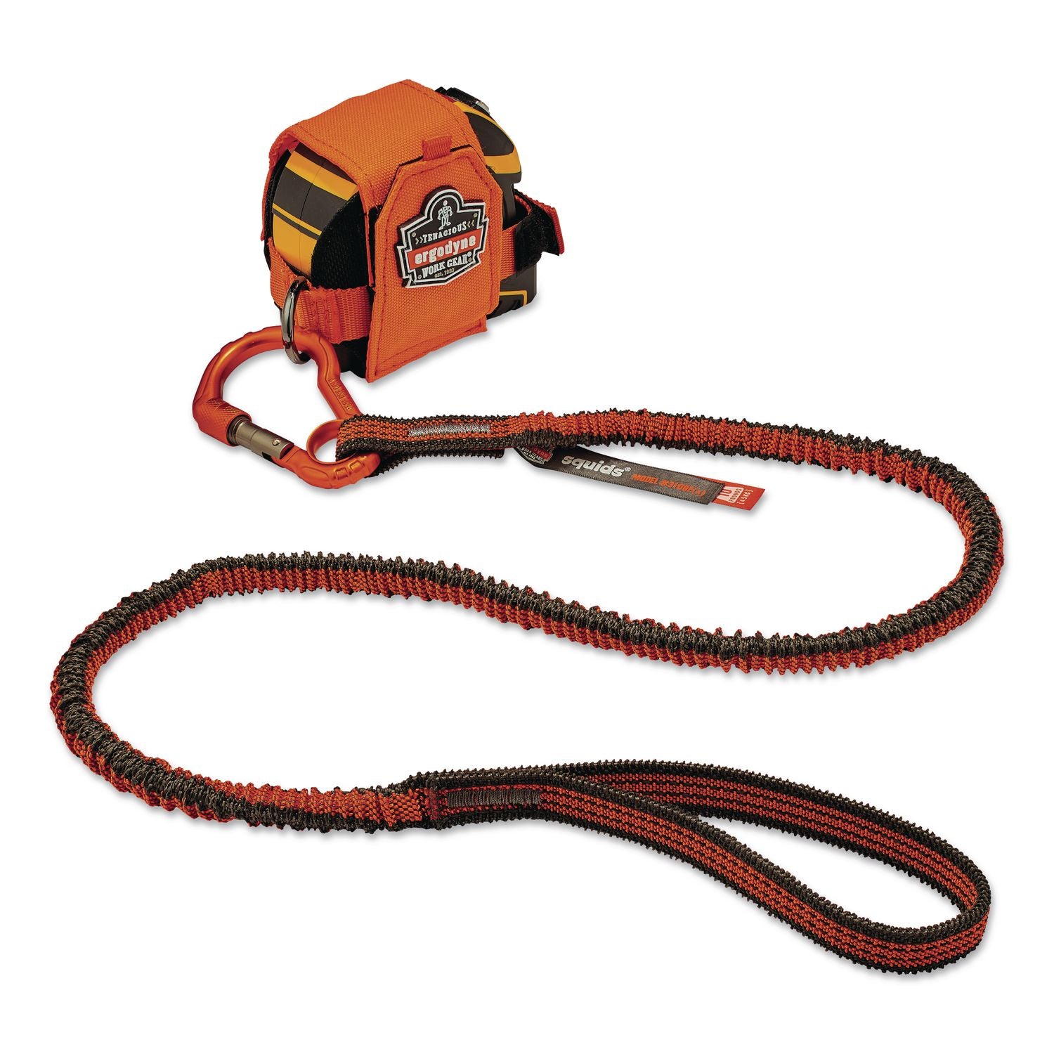 Squids 3193 Tape Measure Tethering Kit, 2 lb Max Working Capacity, 38" to 48" Long, Orange/Gray, Ships in 1-3 Business Days