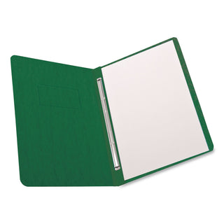 Heavyweight PressGuard and Pressboard Report Cover w/Reinforced Side Hinge, 2-Prong Fastener, 3" Cap, 8.5 x 11, Light Green