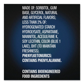 5 Gum Cobalt 5 Peppermint Sugar-free Gum - Peppermint - Individually Wrapped - 10 / Box