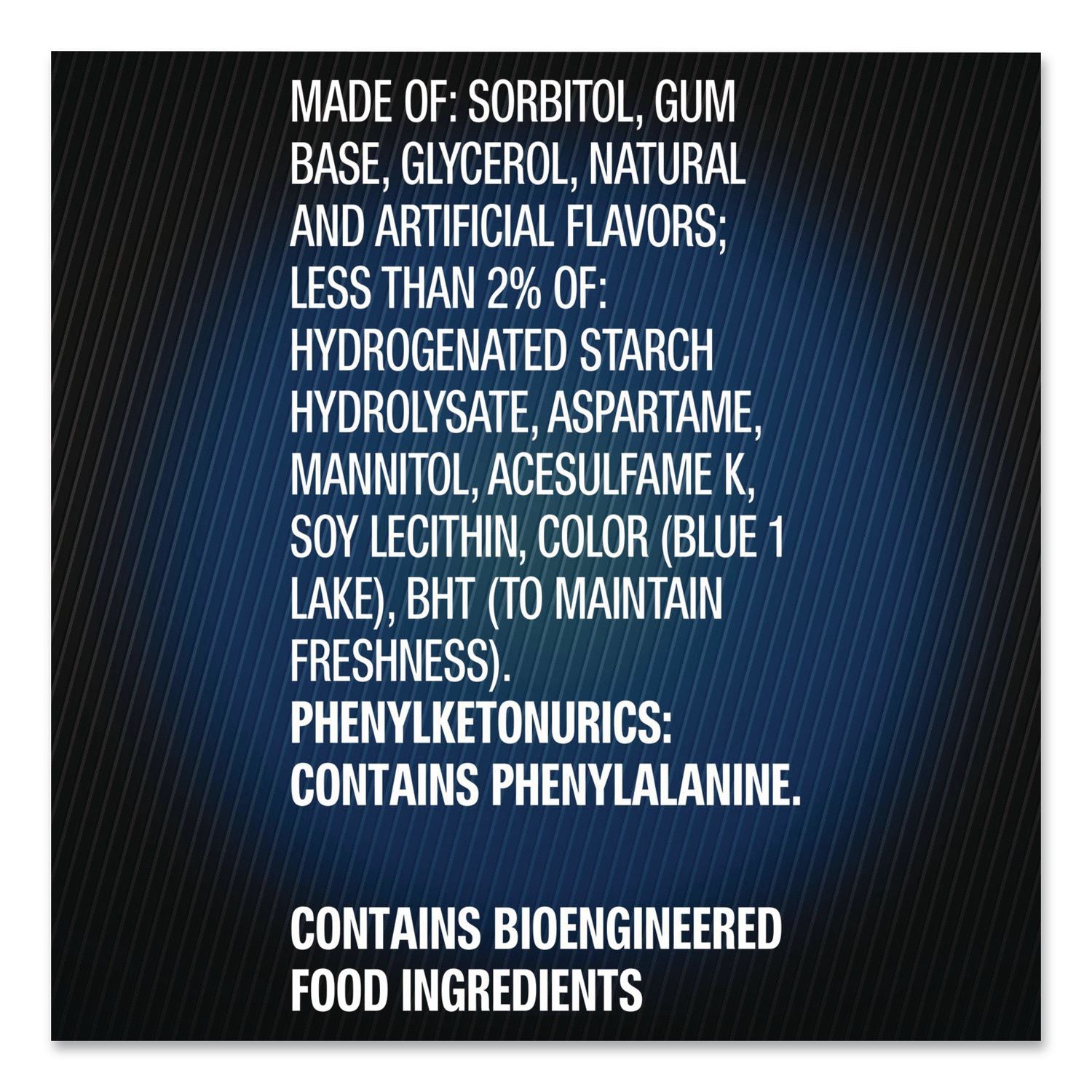 5 Gum Cobalt 5 Peppermint Sugar-free Gum - Peppermint - Individually Wrapped - 10 / Box