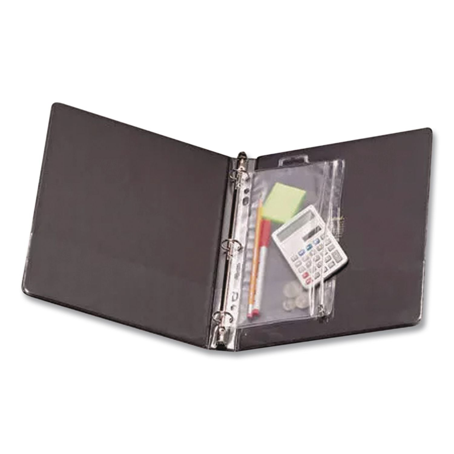 Zippered Ring Binder Pocket, 10.5 x 8, Clear
