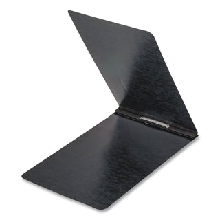 PressGuard Report Cover with Reinforced Top Hinge, Two-Prong Metal Fastener, 2" Capacity, 8.5 x 11, Black/Black