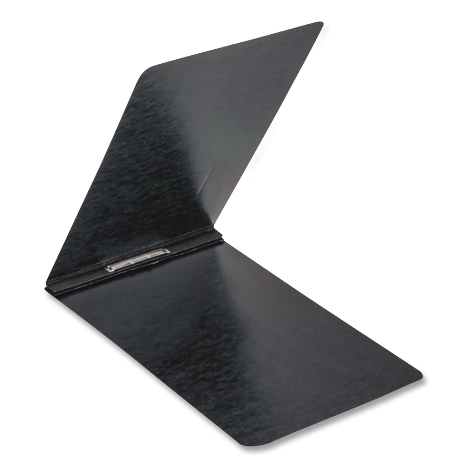 PressGuard Report Cover with Reinforced Top Hinge, Two-Prong Metal Fastener, 2" Capacity, 8.5 x 11, Black/Black