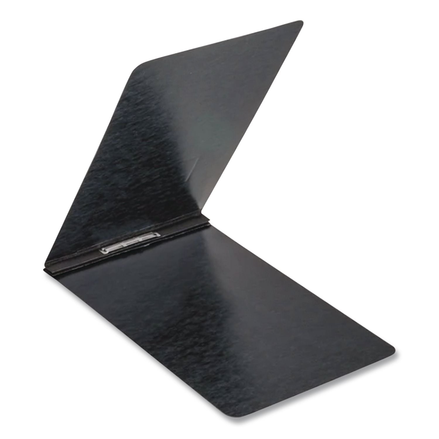 PressGuard Report Cover with Reinforced Top Hinge, Two-Prong Metal Fastener, 2" Capacity, 8.5 x 14, Black/Black