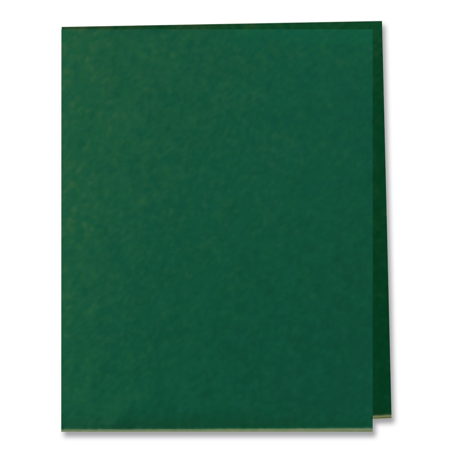 Twin-Pocket Folder, Embossed Leather Grain Paper, 0.5" Capacity, 11 x 8.5, Light Green, 25/Box