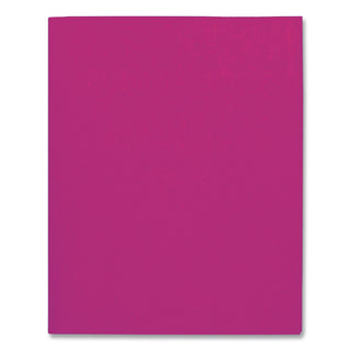 Twin-Pocket Folder, Embossed Leather Grain Paper, 0.5" Capacity, 11 x 8.5, Burgundy, 25/Box