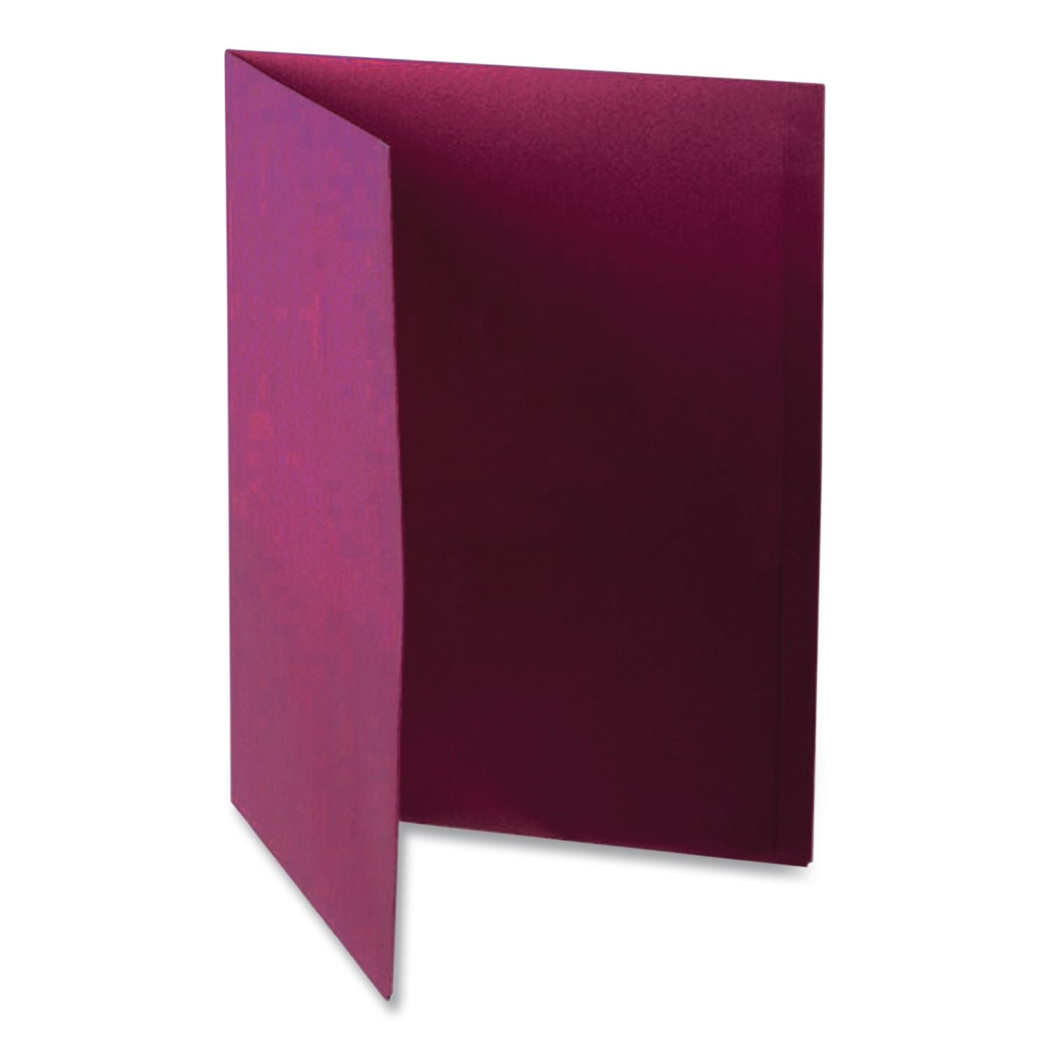 Twin-Pocket Folders with 3 Fasteners, 0.5" Capacity, 11 x 8.5, Burgundy, 25/Box