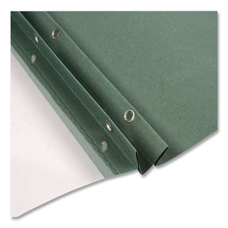Earthwise by Oxford 100% Recycled Clear Front Report Covers, 3-Prong Fastener, 0.5" Capacity, 8.5 x 11, Clear/Blue, 25/Box