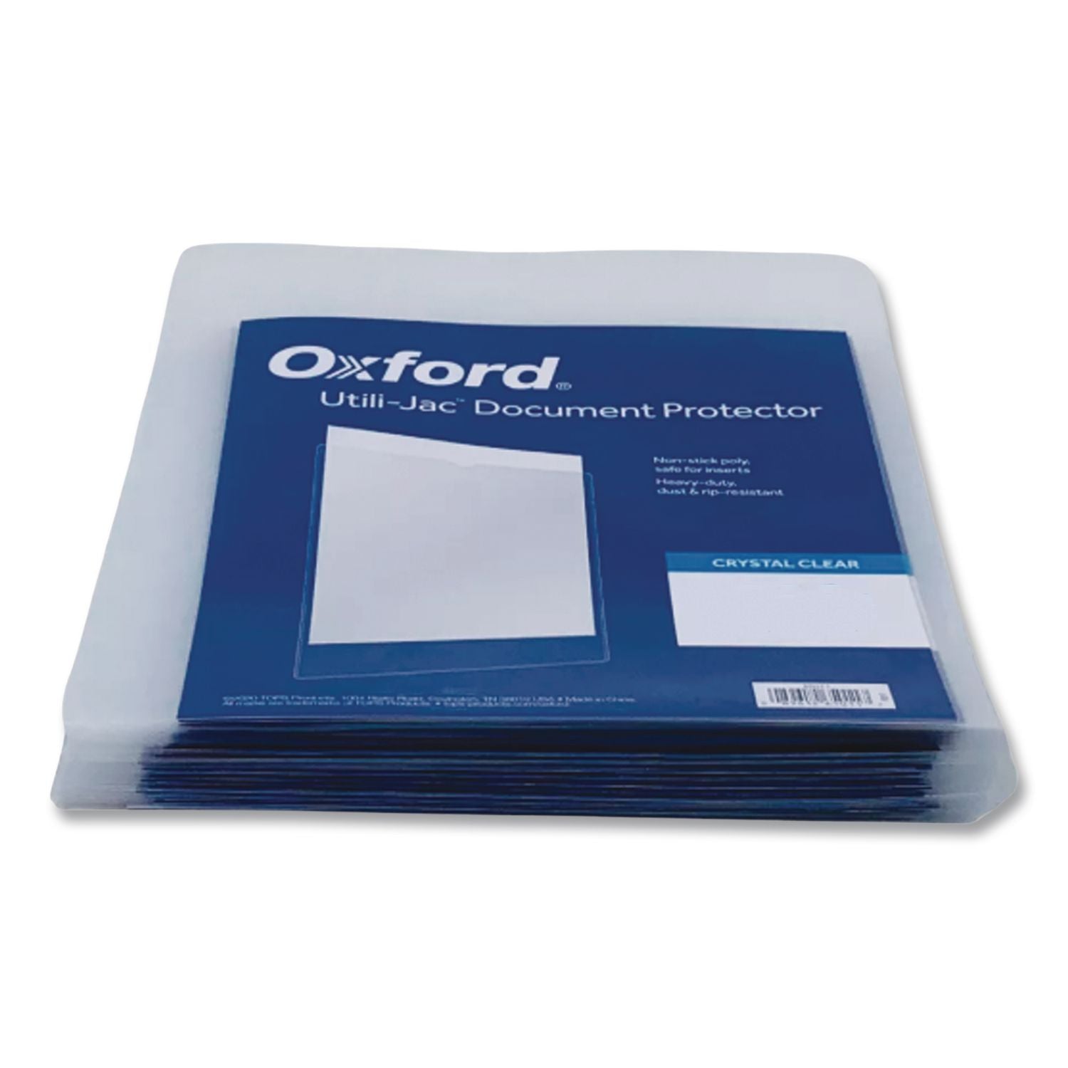 Utili-Jac Heavy-Duty Clear Plastic Envelopes, 8.5 x 11, Letter, 50/Box