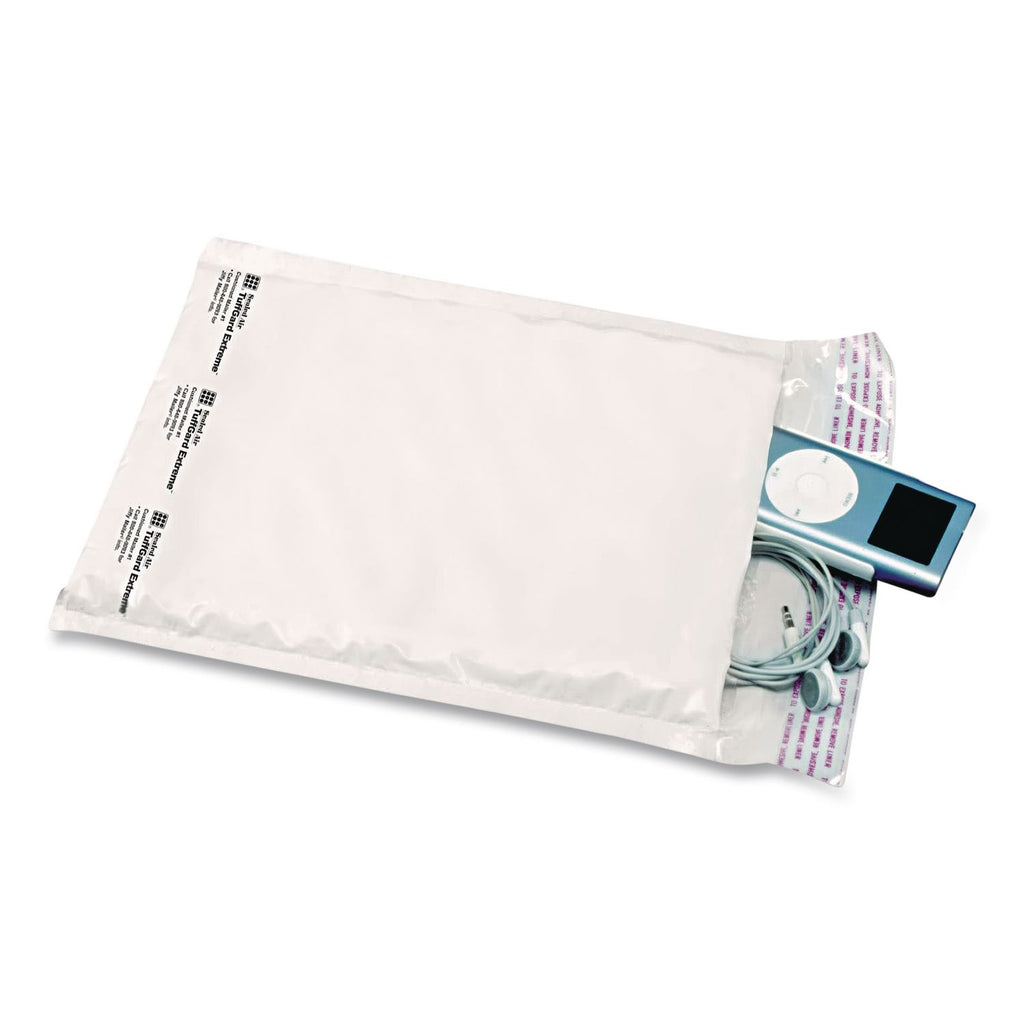 Jiffylite Self-Seal Bubble Mailer, #2, Barrier Bubble Air Cell Cushion, Self-Adhesive Closure, 8.5 x 12, White, 100/Carton