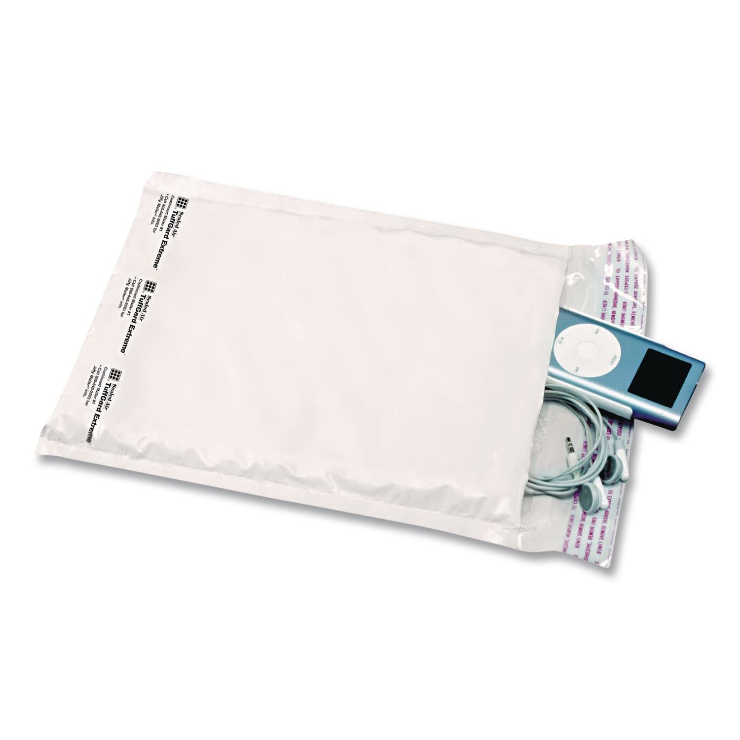 Jiffy TuffGard Self-Seal Cushioned Mailer,#4, Barrier Bubble Air Cell Cushion, Self-Adhesive Closure, 9.5 x 14.5, White,25/CT