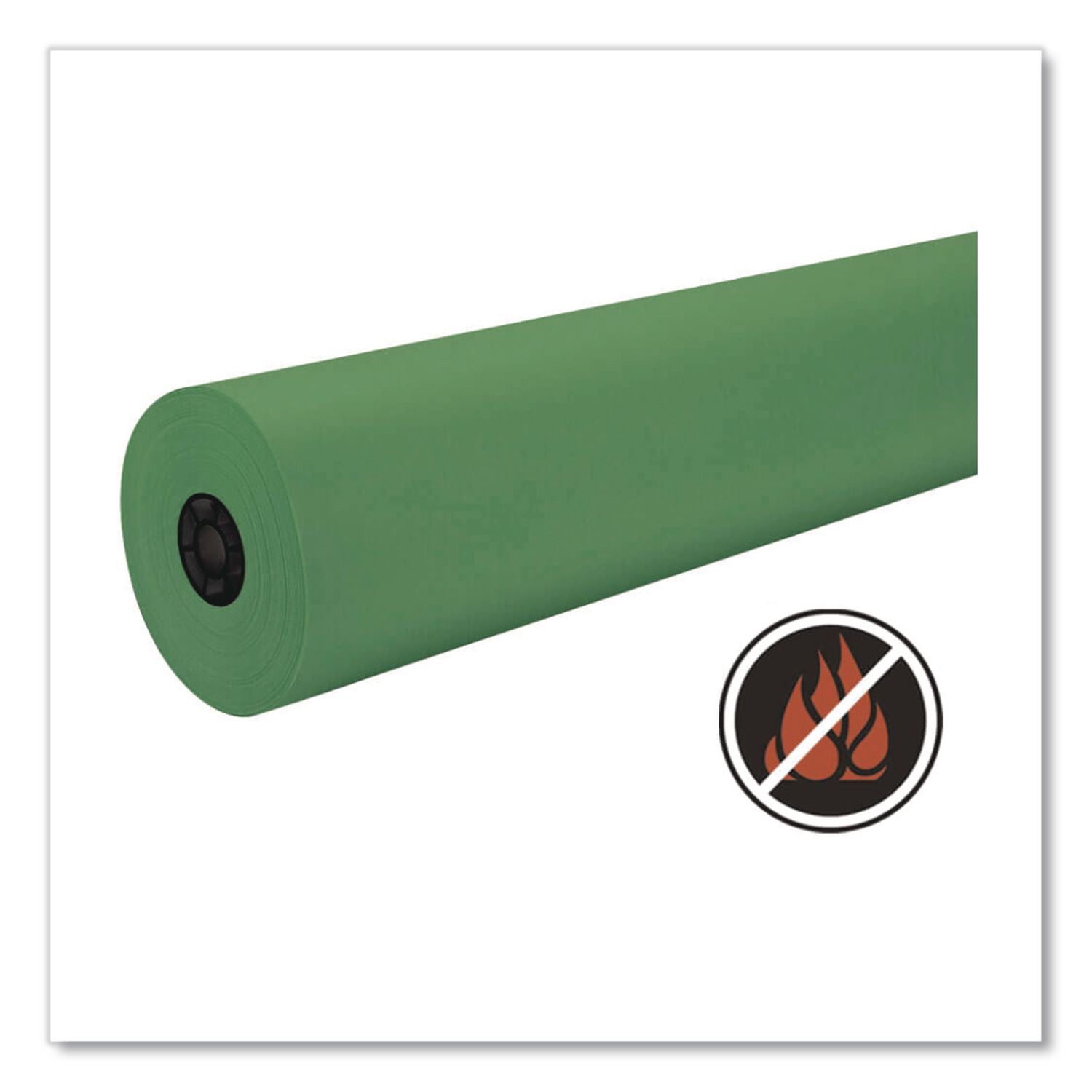 Decorol Flame Retardant Art Rolls, 40 lb Cover Weight, 36" x 1000 ft, Tropical Green