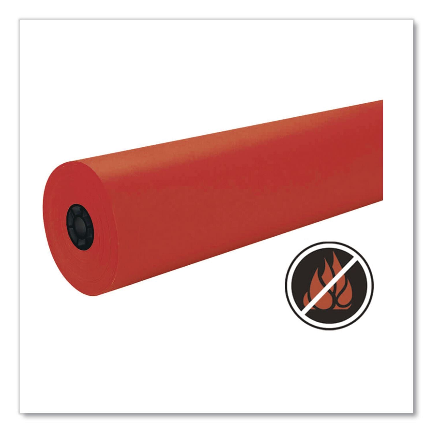 Decorol Flame Retardant Art Rolls, 40 lb Cover Weight, 36" x 1000 ft, Cherry Red