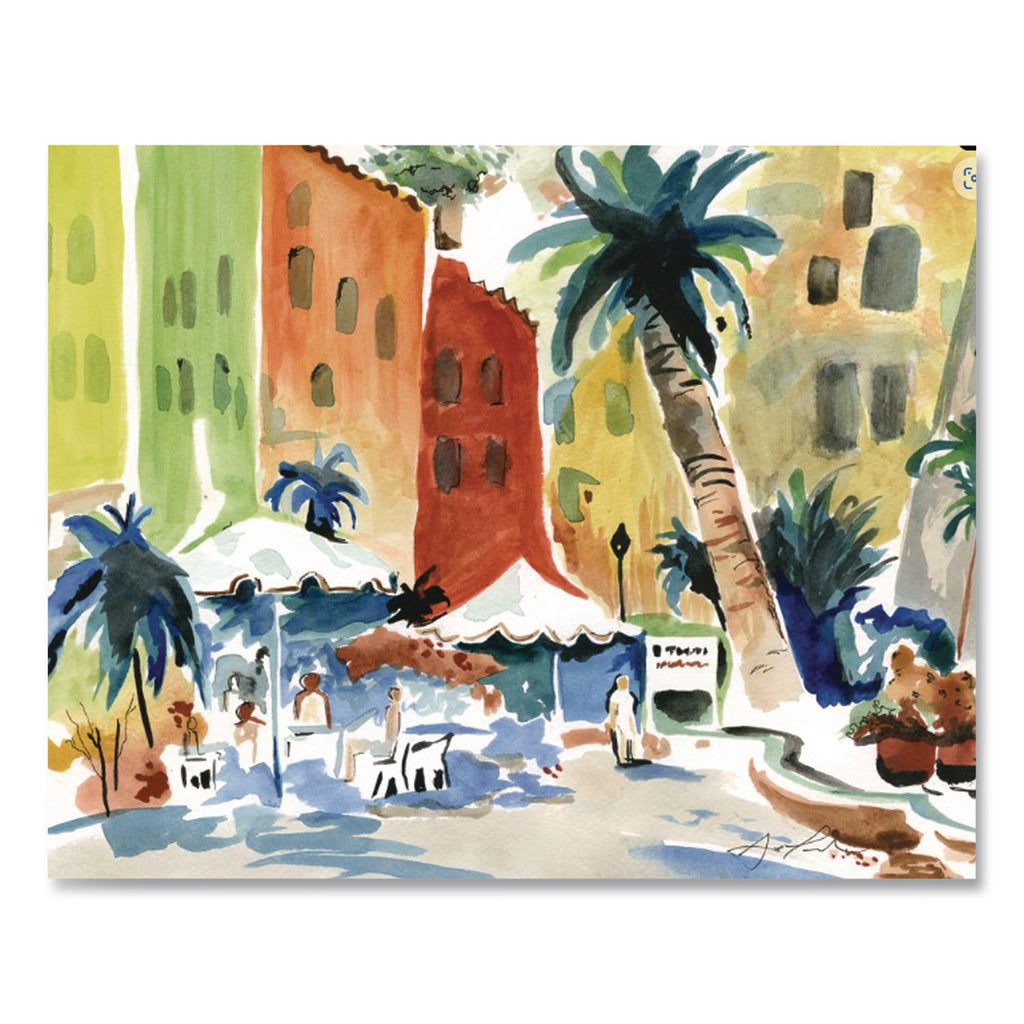 Artist Watercolor Paper Pad, Unruled, Yellow Cover, 12 White 9 x 12 Sheets