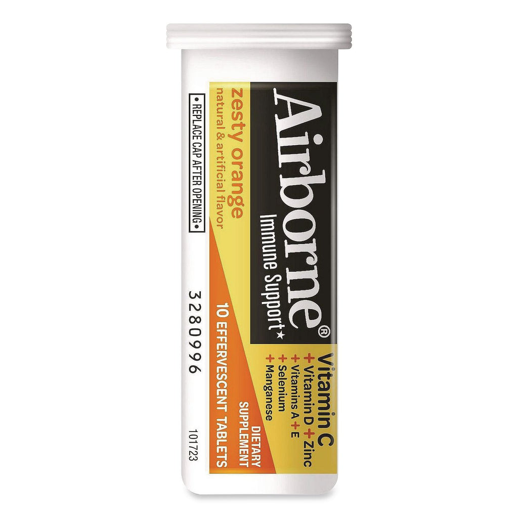 Immune Support Effervescent Tablet, Zesty Orange, 10/Box, 72 Boxes/Carton