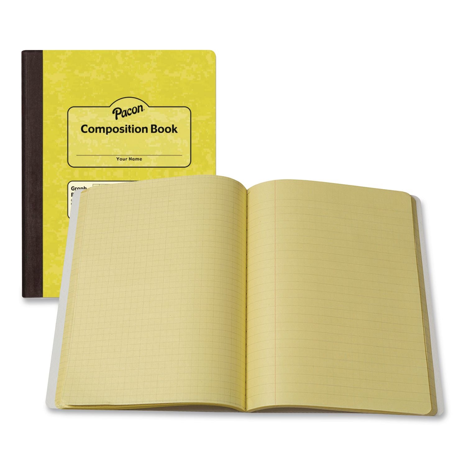 Composition Book, Wide/Legal Rule, Yellow Cover, (100) 9.75 x 7.5 Sheets