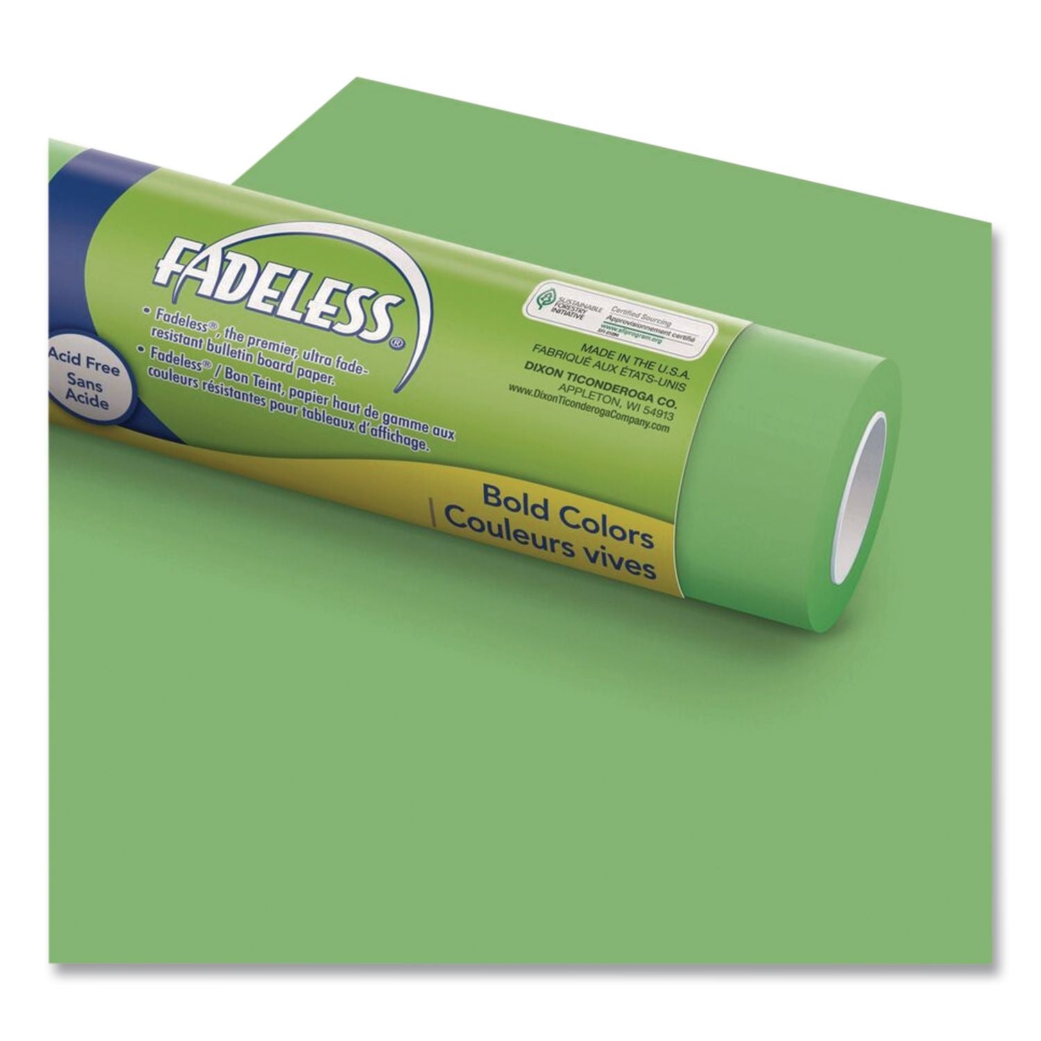 Fadeless Paper Roll, 50 lb Bond Weight, 48" x 50 ft, Nile Green