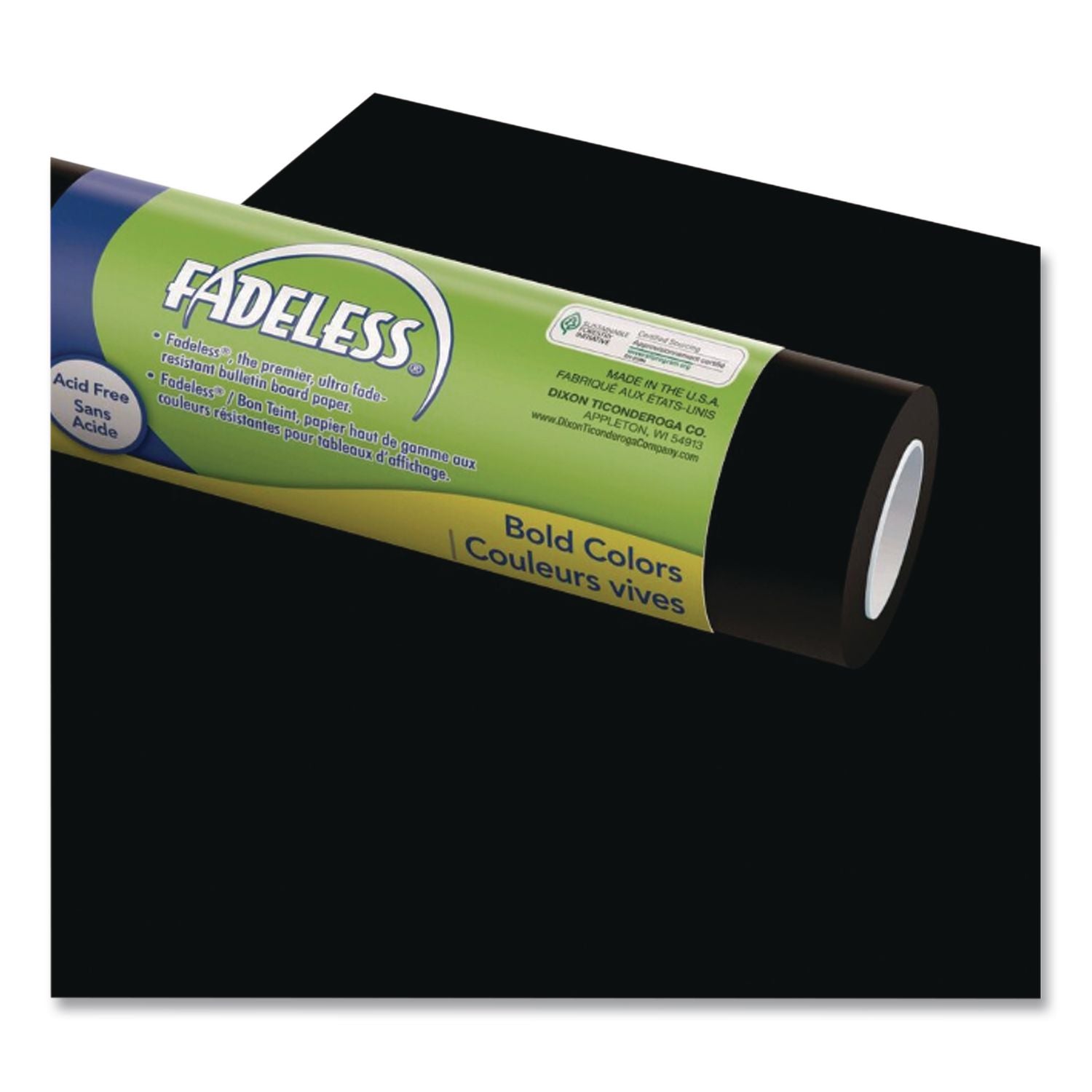 Fadeless Paper Roll, 50 lb Bond Weight, 48" x 50 ft, Black