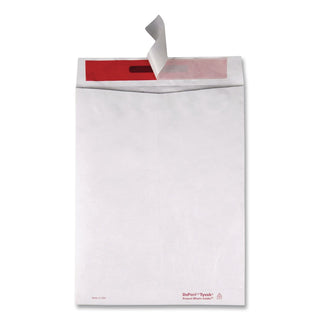 Tamper-Indicating Mailers Made with Tyvek, #10 1/2, Flip-Stik Flap, Redi-Strip Adhesive Closure, 9 x 12, White, 100/Box