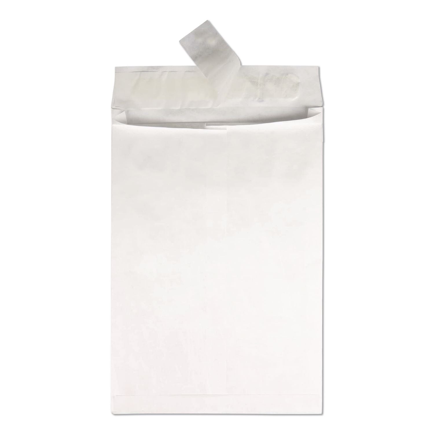 Light 14 lb Tyvek Open End Expansion Mailer Value Pack, #13 1/2, Flip-Stik Flap, Redi-Strip Closure, 10 x 13, White, 100/CT