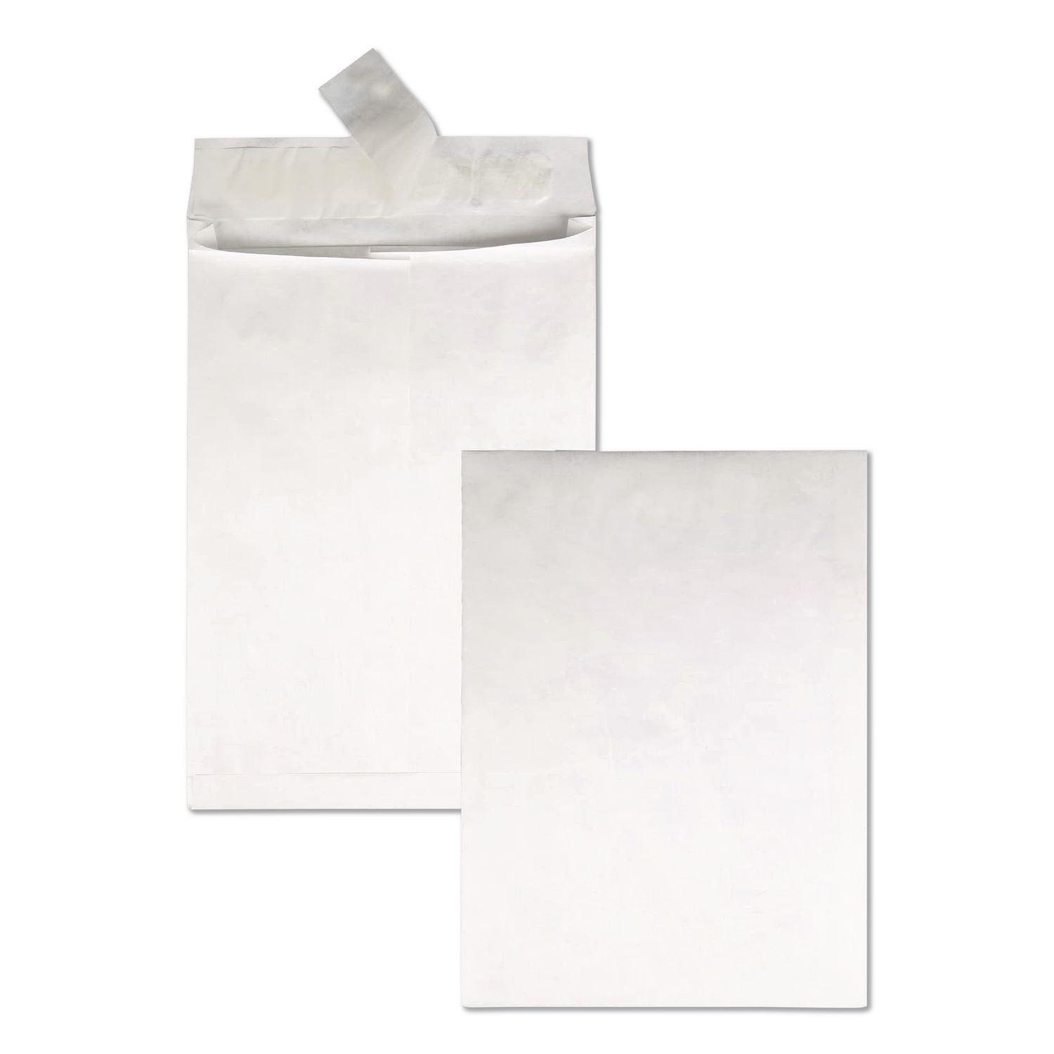 14 lb Tyvek Open End Expansion Mailer Value Pack, #15 1/2, Flip-Stik Flap, Redi-Strip Closure, 12 x 16, White, 100/Carton