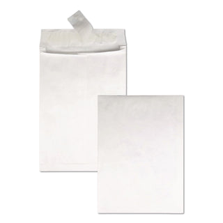 14 lb Tyvek Open End Expansion Mailer Value Pack, #15 1/2, Flip-Stik Flap, Redi-Strip Closure, 12 x 16, White, 100/Carton