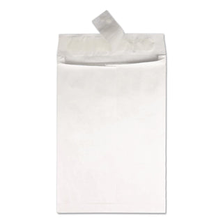 14 lb Tyvek Open End Expansion Mailer Value Pack, #15 1/2, Flip-Stik Flap, Redi-Strip Closure, 12 x 16, White, 100/Carton