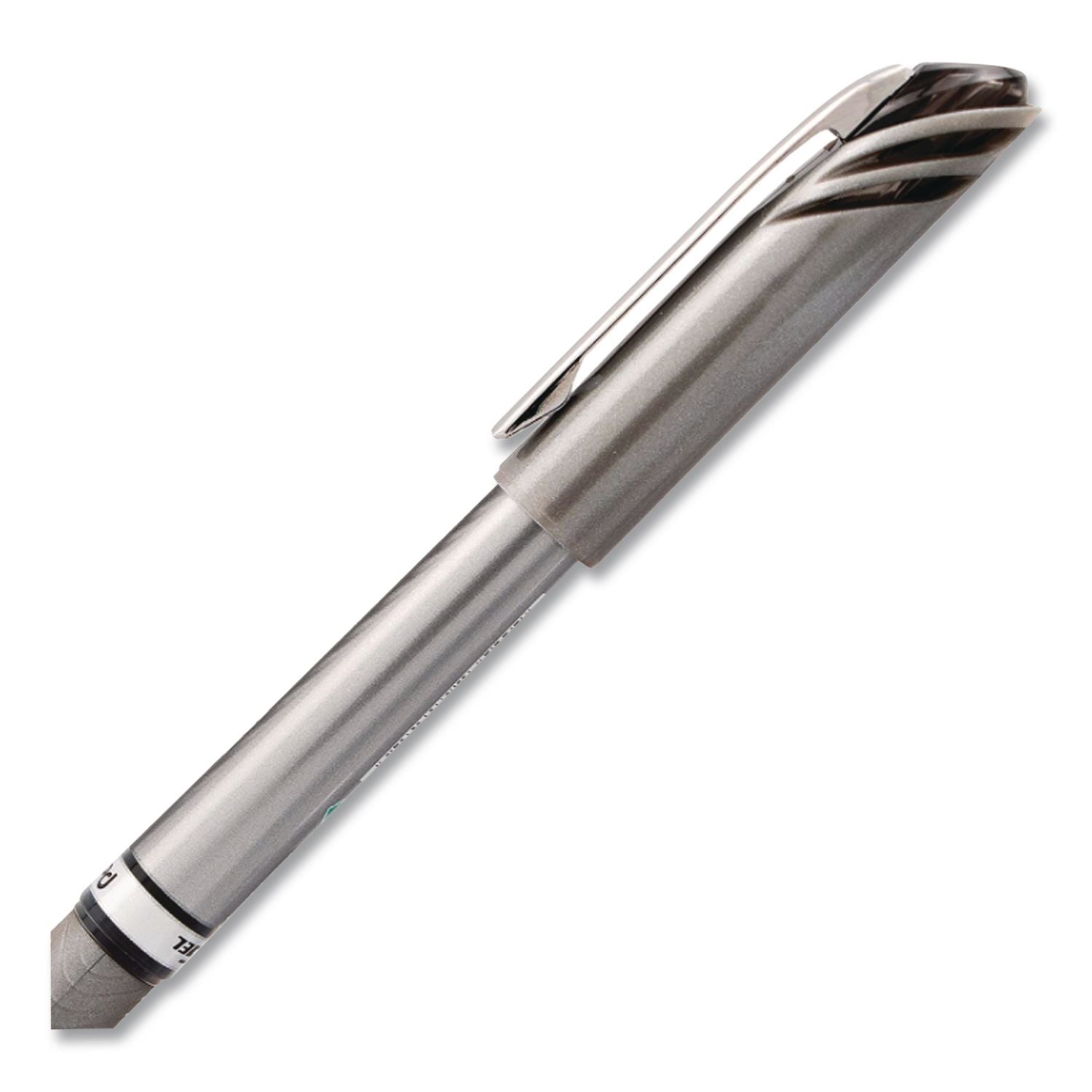 EnerGel NV Gel Pen, Stick, Medium 0.7 mm, Black Ink, Gray/Black Barrel, Dozen