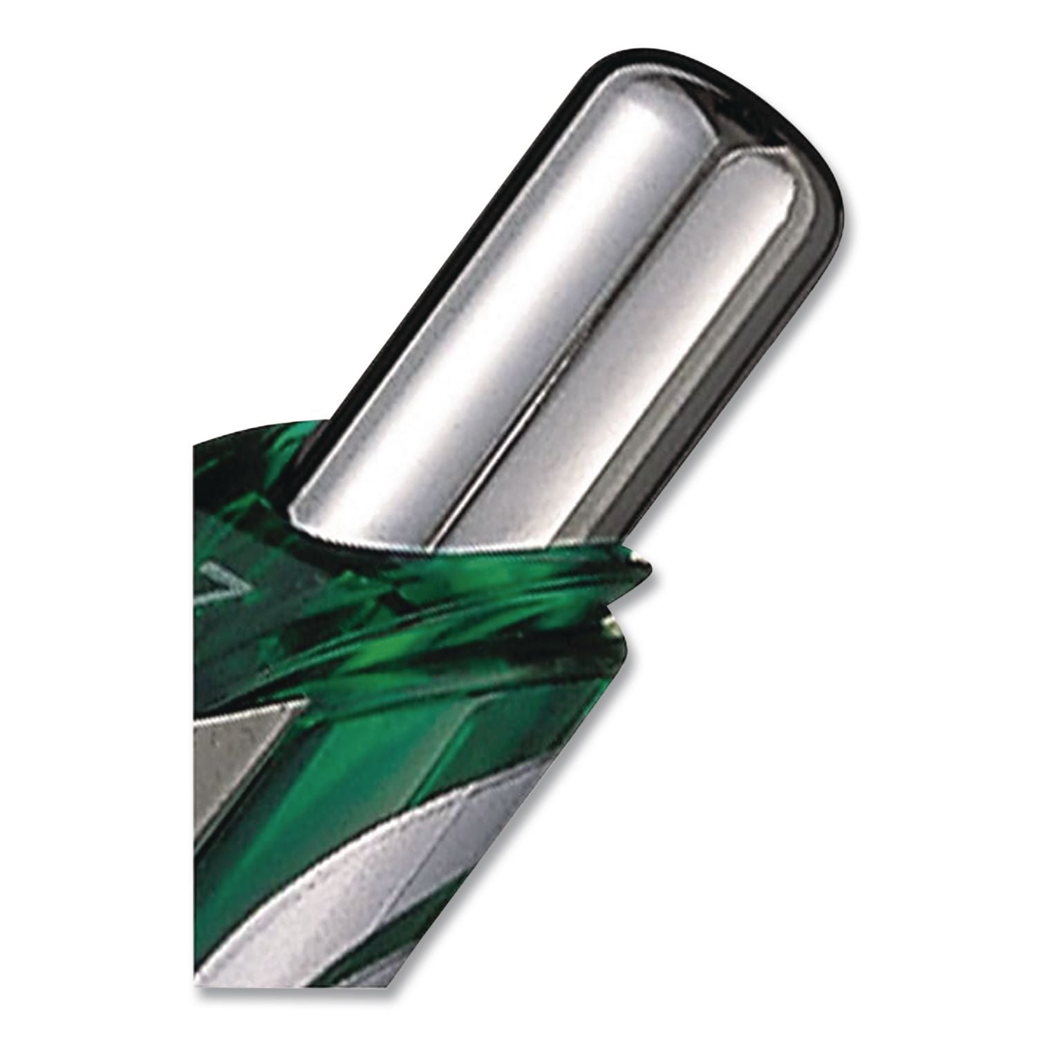 EnerGel RTX Gel Pen, Retractable, Medium 0.7 mm, Green Ink, Green/Gray Barrel