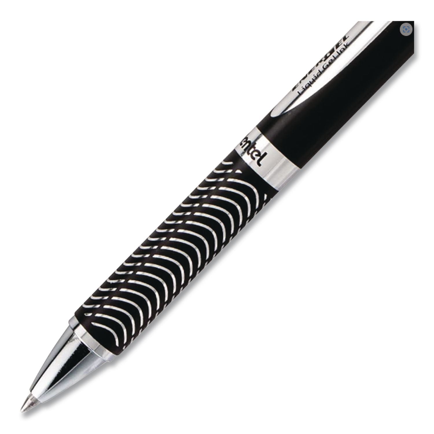 EnerGel Alloy RT Gel Pen, Retractable, Medium 0.7 mm, Black Ink, Black Barrel