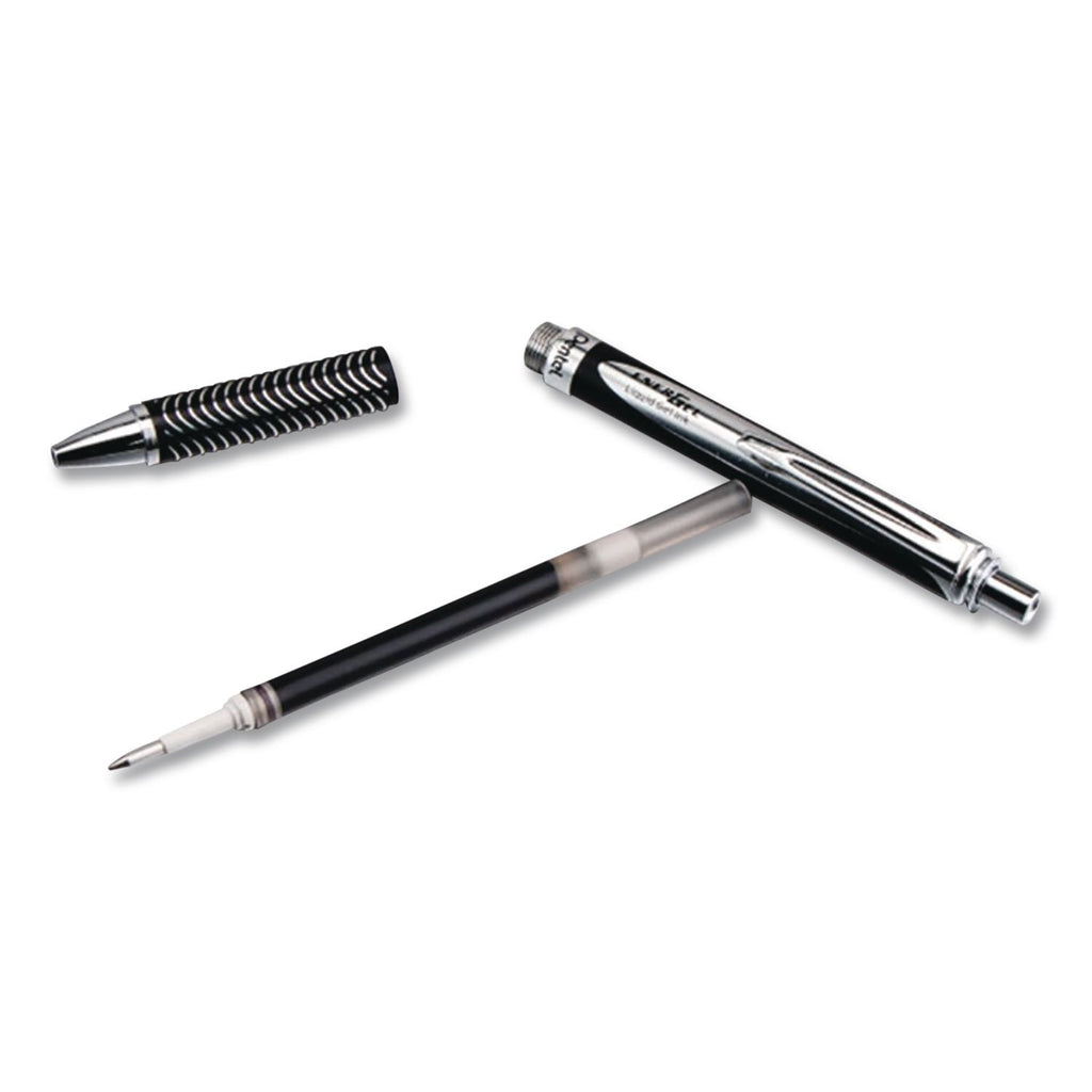 EnerGel Alloy RT Gel Pen, Retractable, Medium 0.7 mm, Black Ink, Black Barrel
